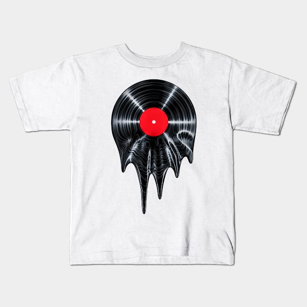 Melting Vinyl Kids T-Shirt by Grandeduc